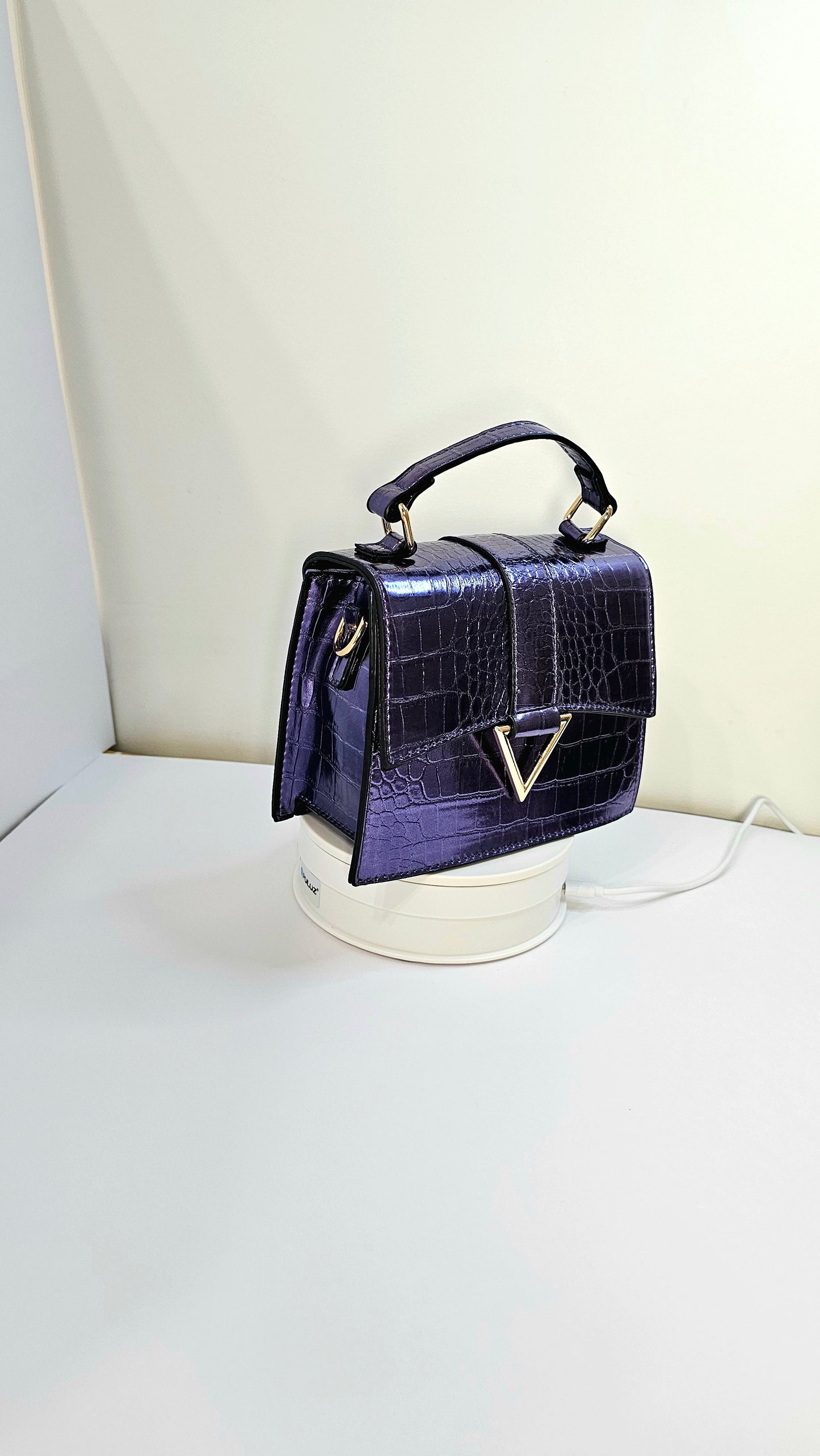 Sac à main mini métalisé